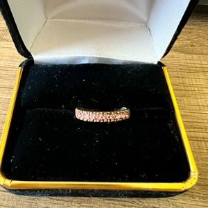 Pink Gemstone Silver Ring